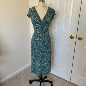 Abercrombie & Fitch Floral Midi Dress with side slit